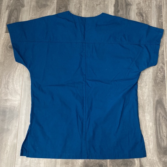 Women’s Mobb Scrub Top - dark blue-teal - Picture 4 of 6